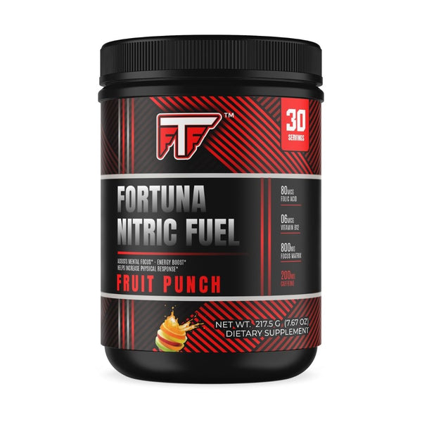 Fortuna Nitric Fuel Energy Pre-Workout- Fruit Punch 214g - 30 servings